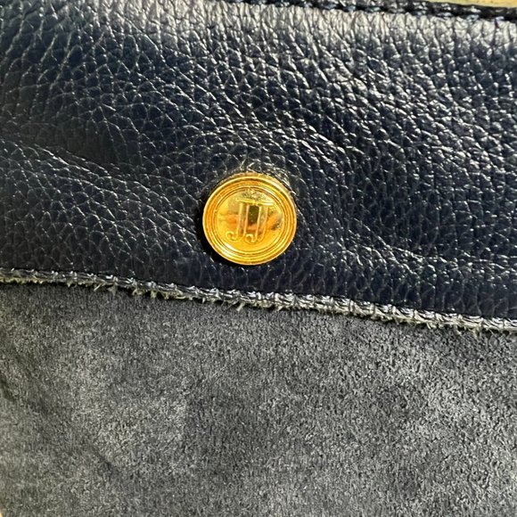 JANIE & JACK Navy Blue Suede zip up knee boots Size 24/25 EU 8/8.5US - Picture 7 of 7